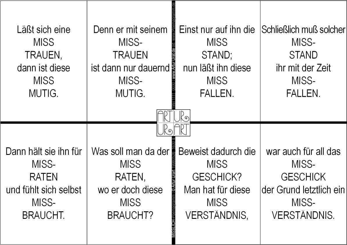 MISSlich-Schlangen-Poemagramm